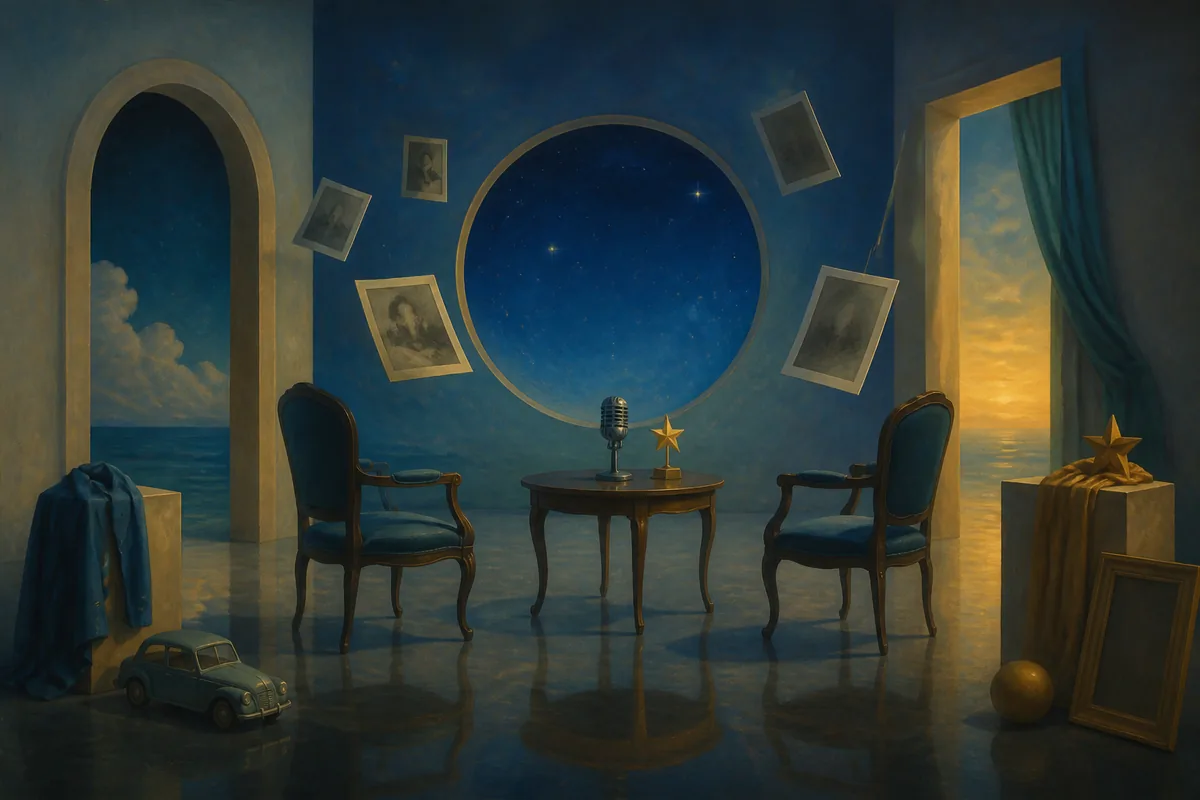 梦见明星、名人和自己交谈主题配图