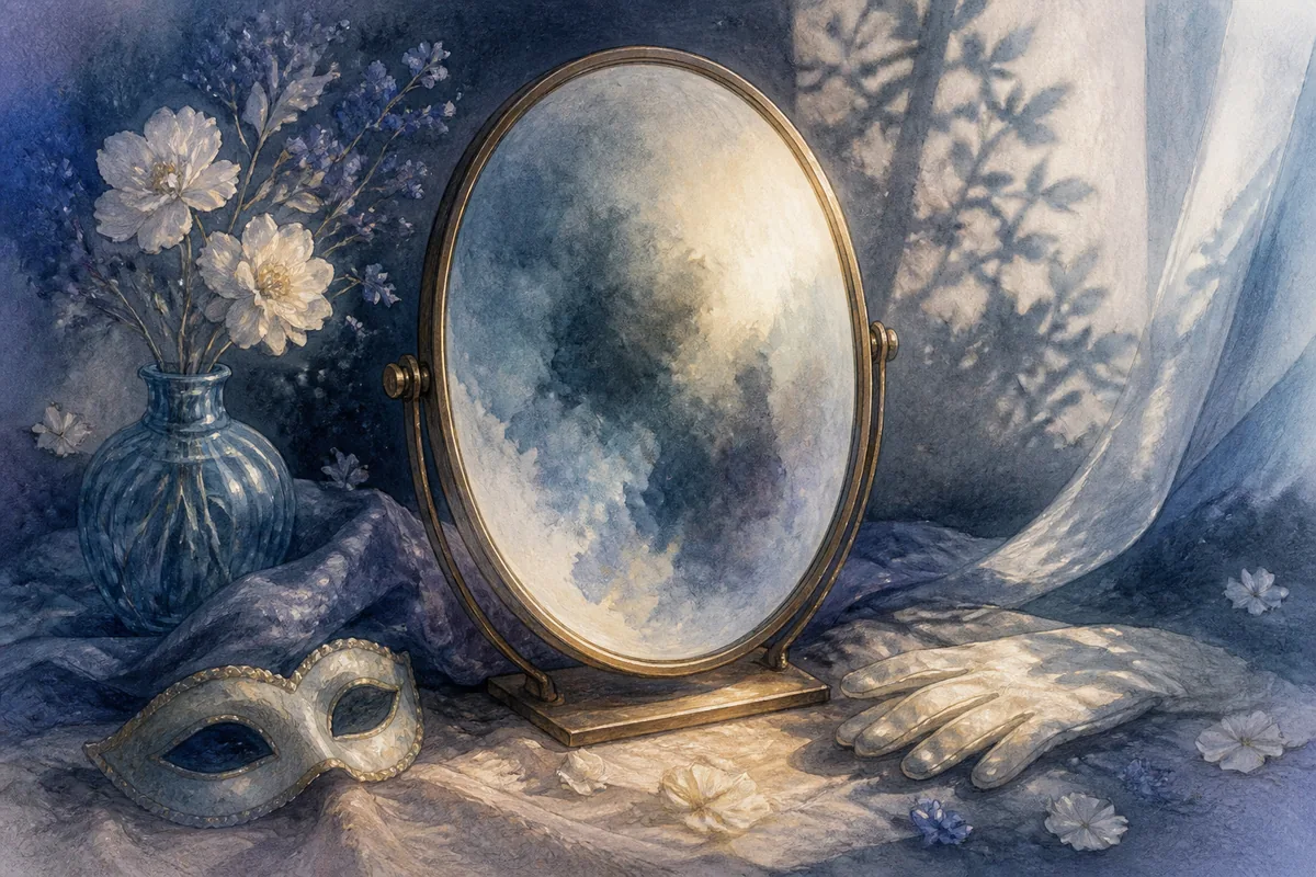 脸变了梦境的原创主题插画