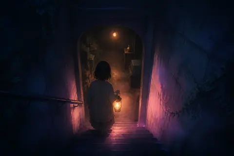 地下室梦境主题插画