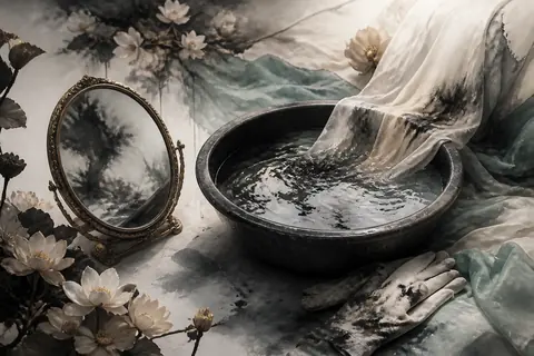 手洗不净梦境主题插画