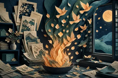 火梦境主题插画