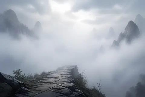 大雾梦境主题插画