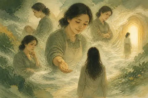 妈妈梦境主题插画