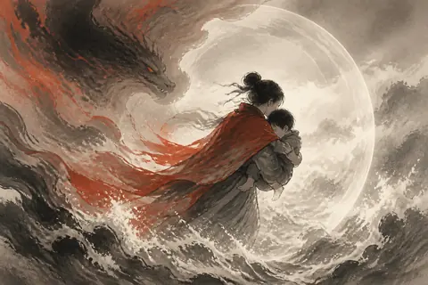 救孩子梦境主题插画