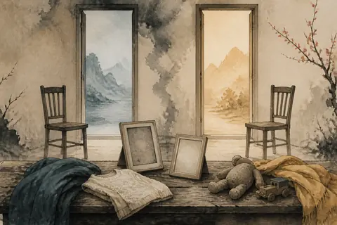 兄弟姐妹梦境主题插画