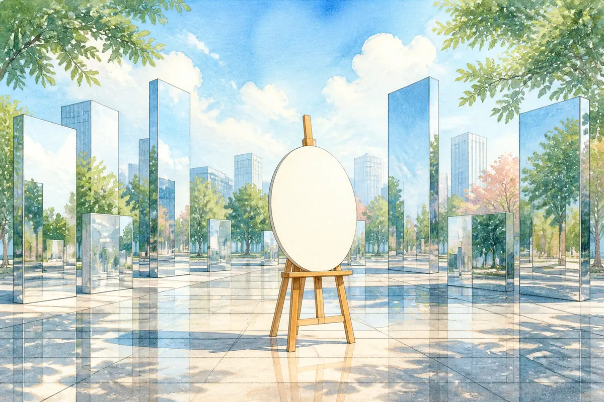 镜面城市、空白自画像、晨光广场